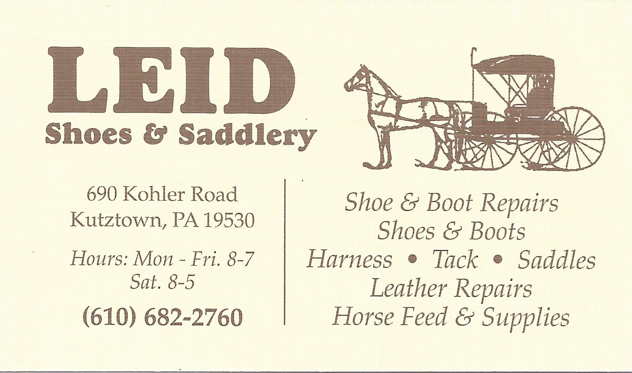 Leid Shoes and Saddlery